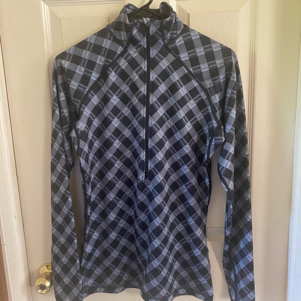 Nike Pro plaid top